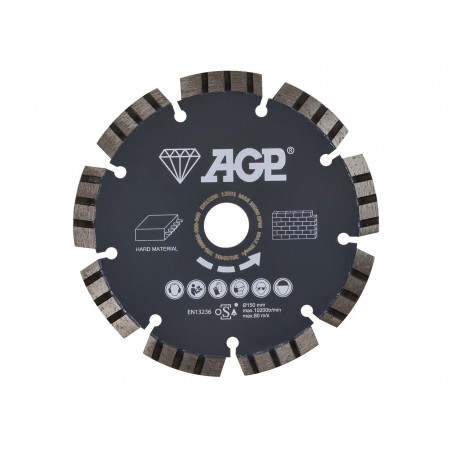 Diamantový rezný kotúč 150mm (tvrdé materiály) pre AGP CG150
