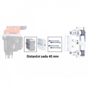 Dištančná sada 40mm pre stojany na vŕtačky 2