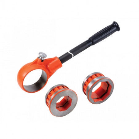 Set závitorezných hláv Ridgid BSPT + ručný závitorez AGP