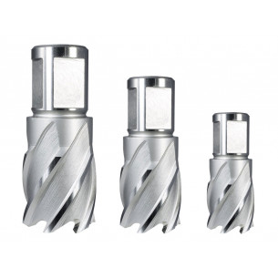 Korunkový vrták do kovu (Ø12 až 50mm, hĺbka 30mm) HSS Weldon SILVERLINE