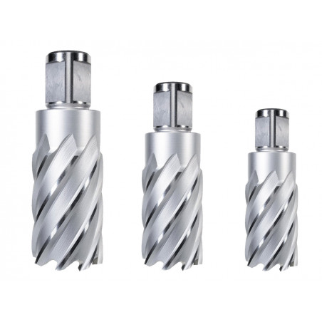 Korunkový vrták do kovu (Ø12 až 50mm, hĺbka 55mm) HSS Weldon SILVERLINE