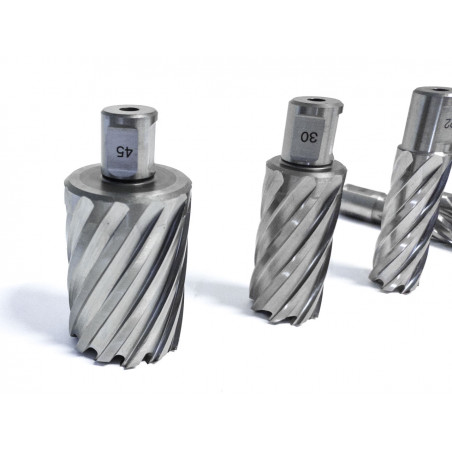 Korunkový vrták do kovu (Ø12 až 50mm, hĺbka 55mm) HSS Weldon SILVERLINE