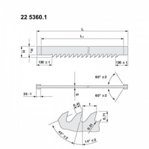 Strojový rámový list pre rámové píly PRE ROZVOD... 2