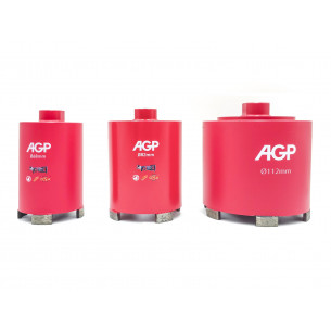 Diamantový jadrový vrták za sucha AGP (Ø68 až 112mm, L 85mm) M16