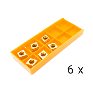 Karbidové rezné doštičky rovné (balenie 6ks) pre AGP EB12, Metallkraft KE 10-2