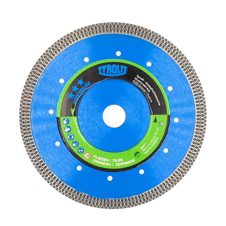 Diamantový rezný kotúč na dlažbu, mramor DCT Premium 180x22,23x1,4x10mm Tyrolit 639634