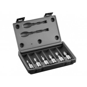 Sada špirálových vrtákov Weldon 19, HSS (6-dielna, hĺbka 50mm) SILVERLINE