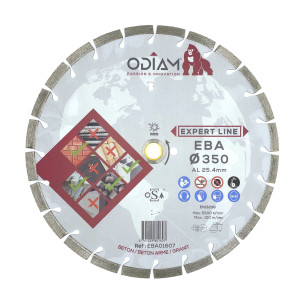 Diamantový rezný kotúč univerzálny AGP ODIAM EBA 350x25,4x2,5x12mm