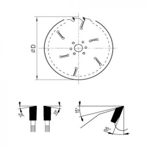 Pílový kotúč na drevo SK 5394.1 WZ StrojCAD 2007 2