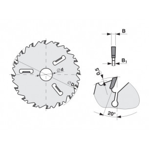Pílový kotúč na drevo SK 5394.2 LFZ 2