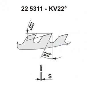 Pílový kotúč na drevo 5311 - KV22° 2