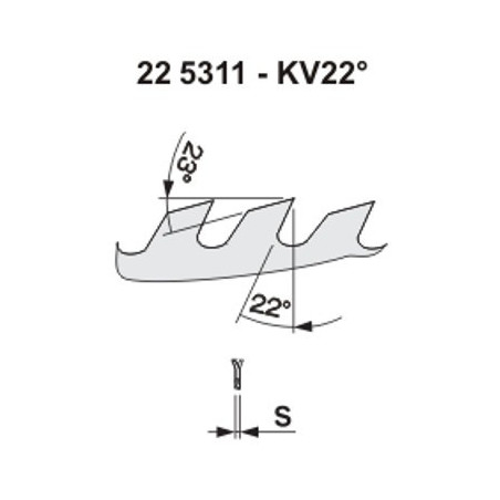 Pílový kotúč na drevo 5311 - KV22°
