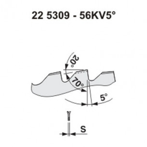 Pílový kotúč na drevo 5309 - 56KV5° 2