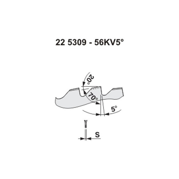 Pílový kotúč na drevo 5309 - 56KV5°
