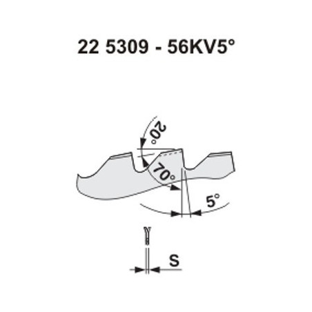 Pílový kotúč na drevo 5309 - 56KV5°