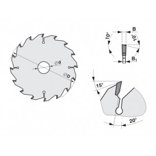 Pílový kotúč na drevo SK 5381-26 WZ 2