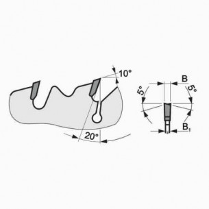 Pílový kotúč na drevo SK 5383 LWZ ultra tenké 2
