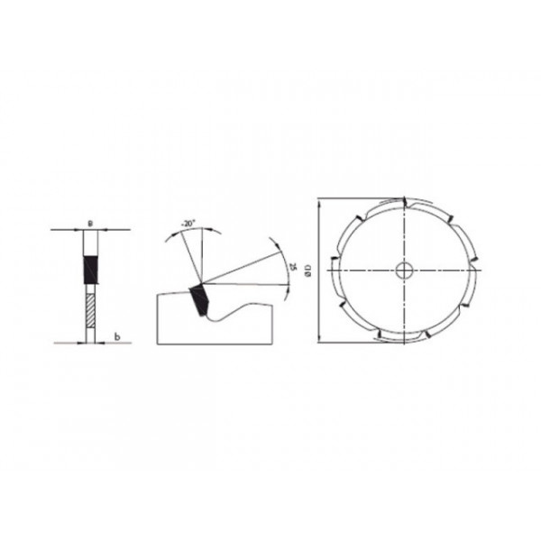 Predrezový pílový kotúč na drevo SK 5380 FZ