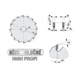 Pílový kotúč na drevo SK 5397-11 TFZ L HPS plus (300x3,2/2,2x30 96) 2