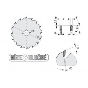 Pílový kotúč na drevo SK 5397-11 TFZ L 2