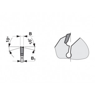 Pílový kotúč na drevo SK 5391 WZ pre priečne rezanie 2