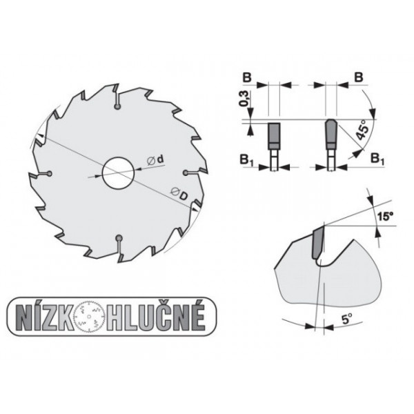 Pílový kotúč na kov SK 5387-13 TFZ P